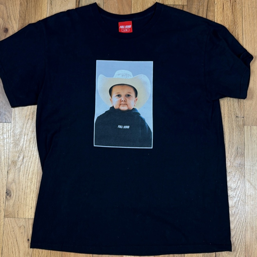 Full Send x Hasbulla T-Shirt Size L Cowboy Nelk